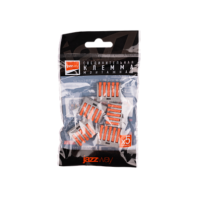 Клемма монтажная СМК PTC-5P 222-415 BL/5 450V 32A 0,08-2,5(4.0)mm2 / 5 шт./ Jazzway 