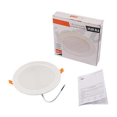 Cветильник светодиодный встраиваемый PLED DL6 15w 4000K WH IP40