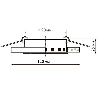 Светильник светодиодный встраиваемый серии PGX53d со светодиодной подсветкой