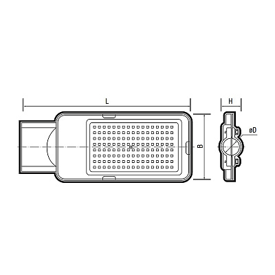 Светильник светодиодный консольный PSL 08 50w