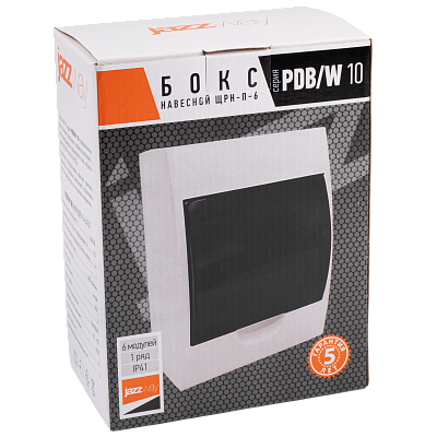 Распределительный бокс PDB/W 1006 WH (ЩРН-П- 6) IP41