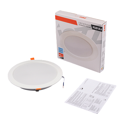 Cветильник светодиодный встраиваемый PLED DL6 20w 6500K WH IP40