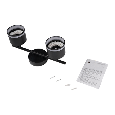 Светильник декоративный под лампу PCL 0702 2xGX53 BL 230V IP20