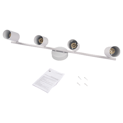 Светильник декоративный под лампу PCL 0404 4xGU10 WH 230V IP20 