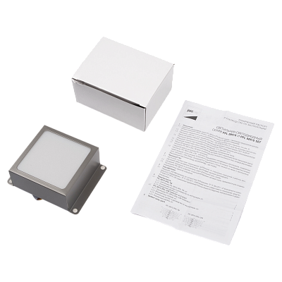 Панель светодиодная PPL 089/G OPAL 9W 3000K  GREY IP40