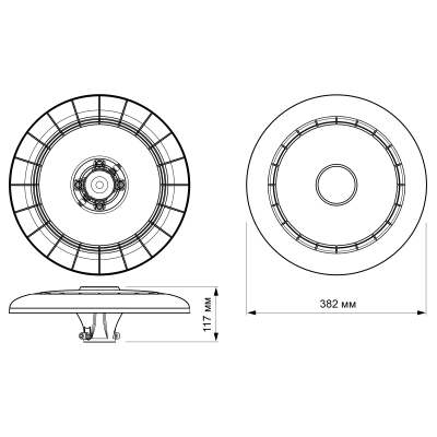 Светильник светодиодный садово-парковый PGL 05 60W 5000K BL IP65