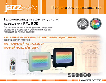 Прожектор светодиодный PFL RGB