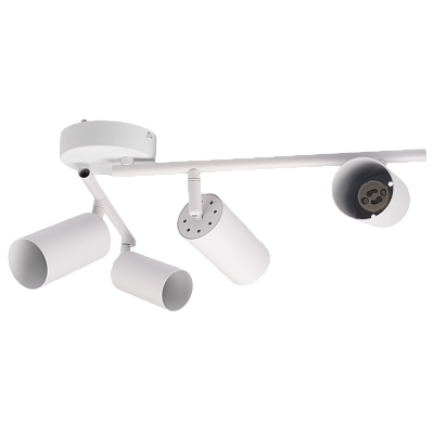 Светильник декоративный под лампу PCL 0504 4xGU10 WH 230V IP20