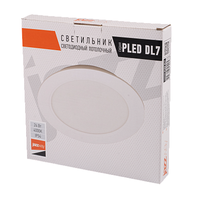 Cветильник светодиодный встраиваемый PLED DL7 24w 4000K WH IP54