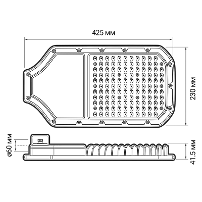 Светильник светодиодный консольный PSL 05-2 100w