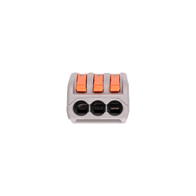 Клемма монтажная СМК PTC-3P 222-413 450V 32A 0,08-2,5(4.0)mm2 /50шт./Jazzway 