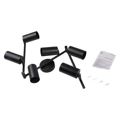 Светильник декоративный под лампу PCL 0606 6xGU10 BL 230V IP20