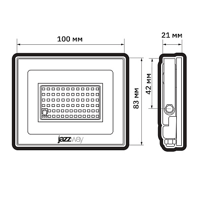 Прожектор светодиодный PFL-20W RGB-RC BL IP65