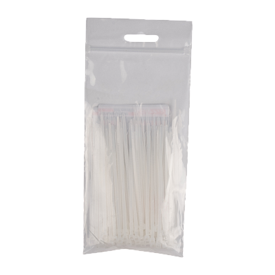 Кабельная стяжка PCT 2,5x060-100WH PA6.6 Jazzway (100 шт/уп)