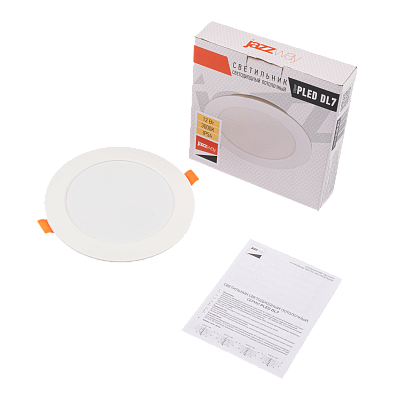 Cветильник светодиодный встраиваемый PLED DL7 12W 3000K WH IP54