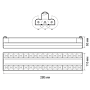 Трековый светильник светодиодный PTR 2260R 1F2S 60w 4000 K BL