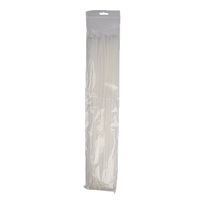 Кабельная стяжка PCT 4,8x500-100WH PA6.6 Jazzway (100 шт/уп)