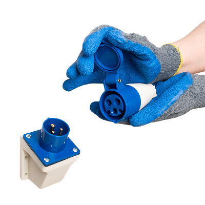 Вилка стационарная PPC 513 16A 220V IP44 