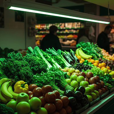 Лампа для подсветки фруктов, овощей, зелени PLED T8 600 FOOD GREEN