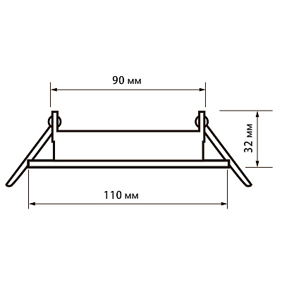 Светильник декоративный встраиваемый серии PGX53d AL31-WHITE